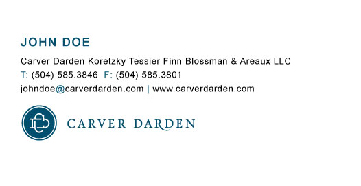Carver Darden Business Cards